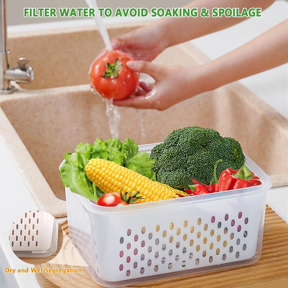 🍓🥰 Refrigerator Food Storage Containers