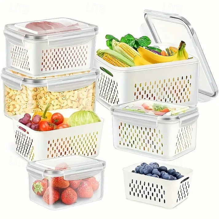 🍓🥰 Refrigerator Food Storage Containers