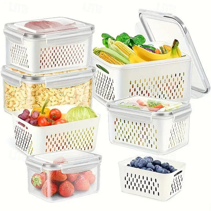 🍓🥰 Refrigerator Food Storage Containers