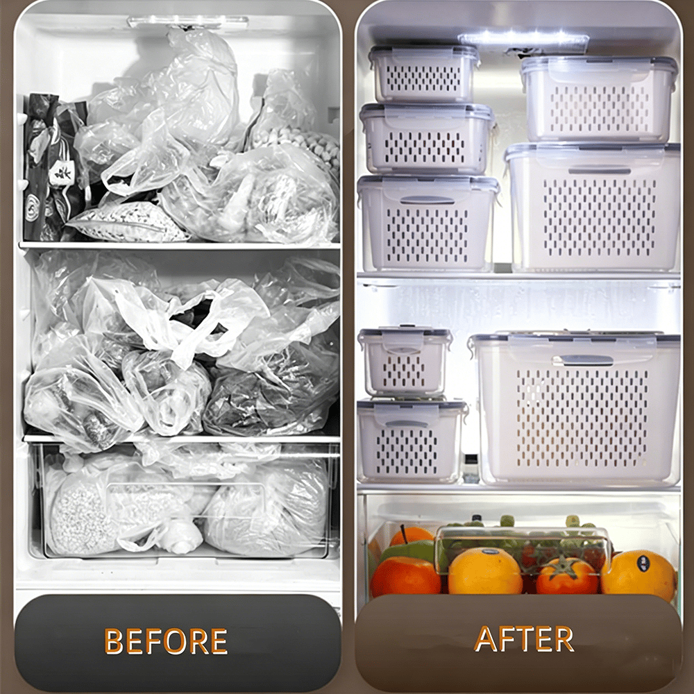 🍓🥰 Refrigerator Food Storage Containers