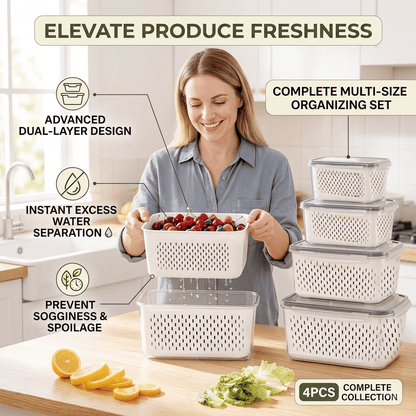 🍓🥰 Refrigerator Food Storage Containers